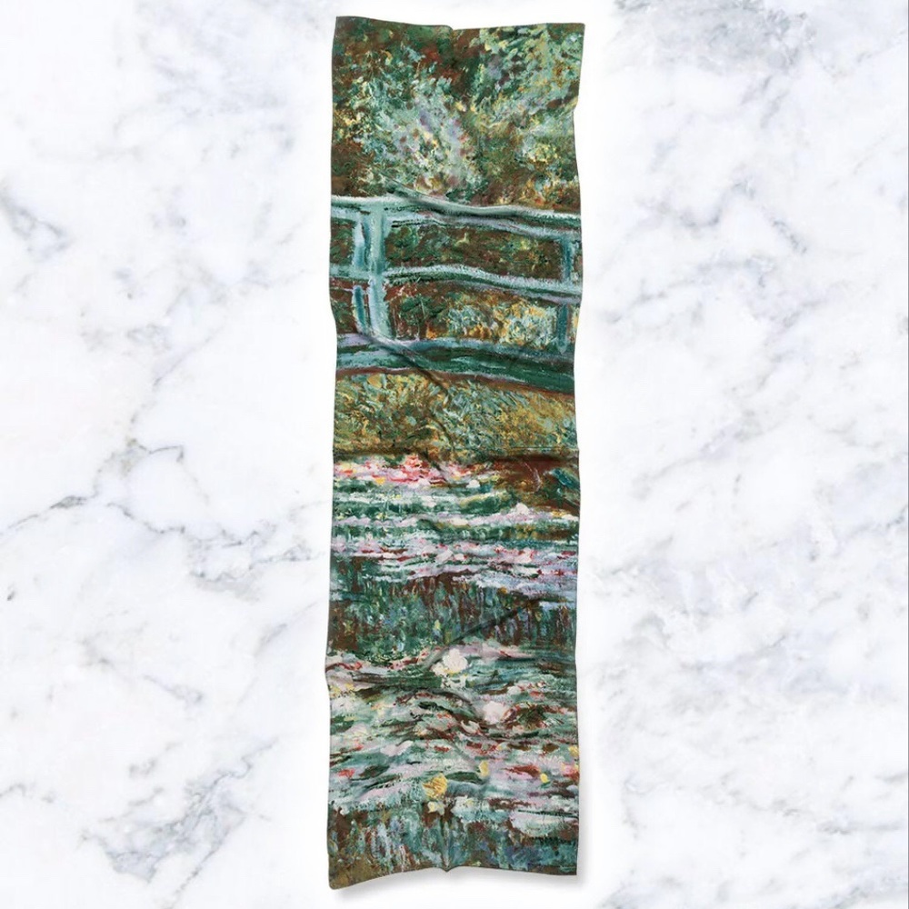 Claude Monet Silk Scarf NWT